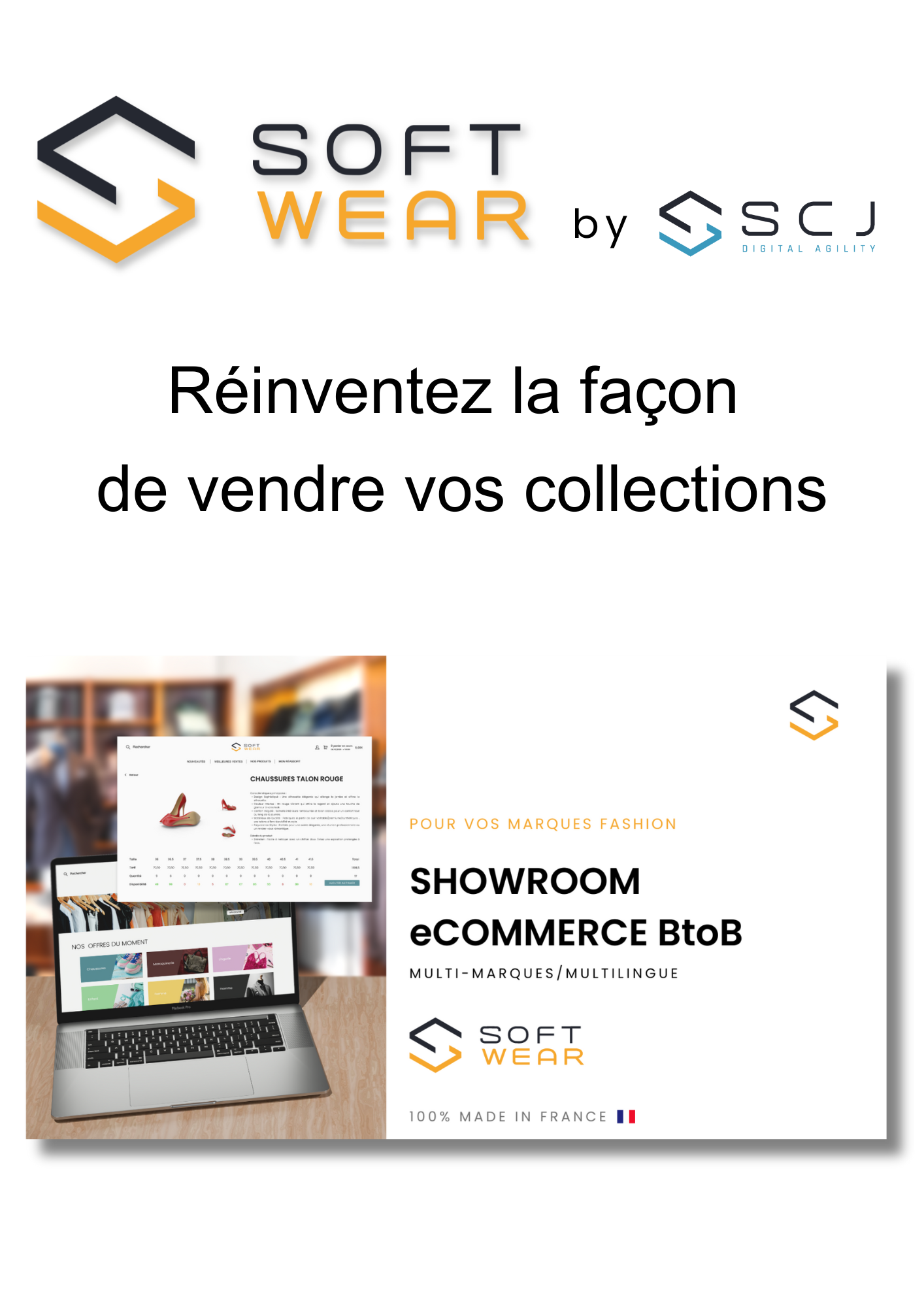 SOFTWEAR by SCJ, plateforme digitale wholesale des métiers de la mode